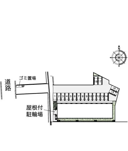 ★手数料０円★あま市篠田 月極駐車場